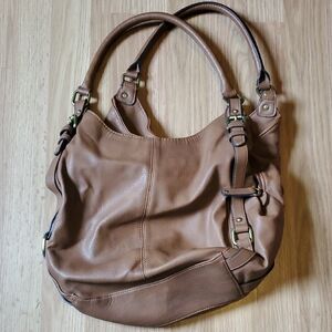 Classic Tan Leather Shoulder Bag